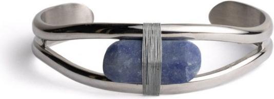 Didyma Armband Stahl - Naturstein Blauer Aventurin - Grösse S (Edelstahl 316L)