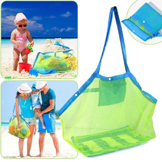 MU Style Strandspielzeug Netztasche Tragtasche