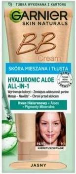 Actual product image Garnier GARNIER Hyaluronic Aloe All-In-1 BB Cream nawilżający krem BB do skóry mieszanej i tłustej Jasny 50m