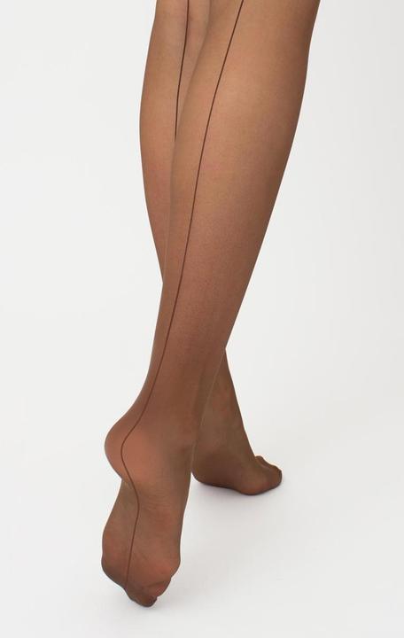 Image du produit Giulia Chic 20 calze Bas à couture autofixants, couleur cappuccino, taille 42-46 (20 DEN, 42 - 46)