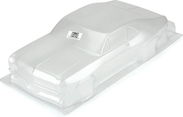 Actual product image Pro-Line Body 1969 Chevrolet Nova Clear for Slash 2WD Drag Car