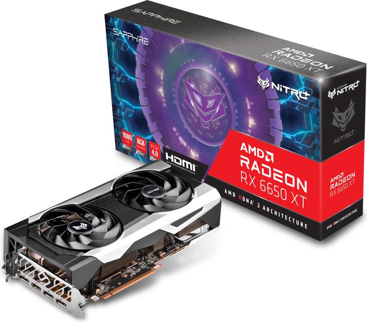 Actual product image Sapphire Radeon RX6650XT Gaming OC Nitro+ (8 GB)
