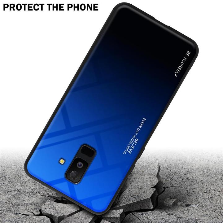 Image du produit Cadorabo Couverture en verre TPU 2 couleurs (Samsung Galaxy A6+)