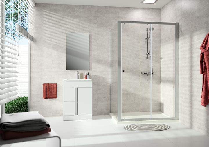 Image du produit Hüppe Alpha 2 Paroi latérale, 780x1900mm, cadre partiel (204 cm, 93 cm, 10 cm)