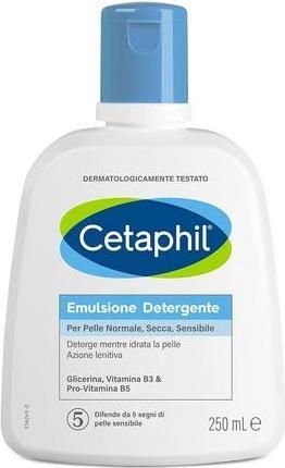 Cetaphil Fluid Cleansing Emulsion Moisturising Face and Body Cream for Sensitive Dry and Tolerant Skin Fragra (Reinigungstücher, 250 ml)