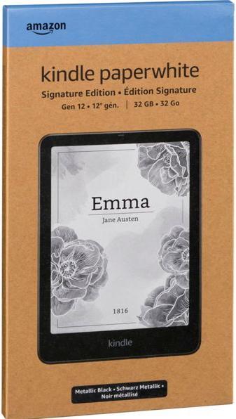 Immagine prodotto Amazon Kindle Paperwhite 2024 12th Gen Signature (7", 32 GB, Metallico, Nero)