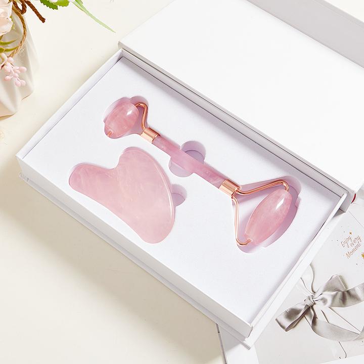 Actual product image Cachet Face roller with Gua Sha stone
