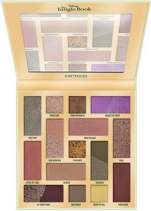 Actual product image Catrice Disney The Jungle Book Eyeshadow Palette 010 Bare Necessities - 15 Colors Vegan and Micropla (#010 Bare Necessities)