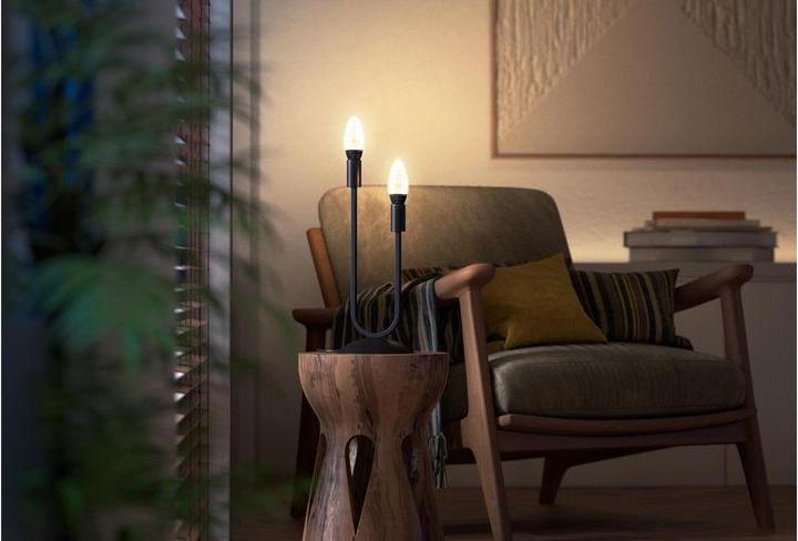 Immagine prodotto Philips Hue Filament White Ambiance (E14, 4.60 W, 350 lm, 2 x, G)