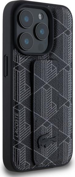 Actual product image Lacoste LCHCP15XGSPBSK iPhone 15 Pro Max 6,7" black hardcase Grip Stand Mono (Apple iPhone 15 Pro Max)