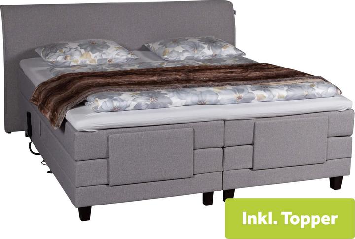 Produktbild Schubiger Boxspringbett Eneas Anthrazit (180 x 200 cm)