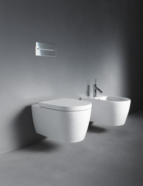 Produktbild Duravit WWC ME by Starck COMPACT RIMLESS tief, 370x480mm weiss