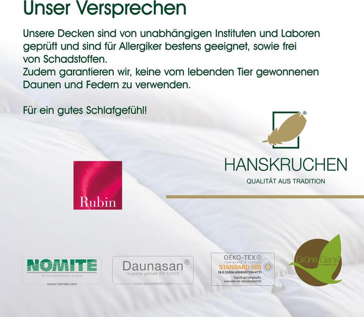 Actual product image Hanskruchen Rubin (220 g, 135 x 200 cm)