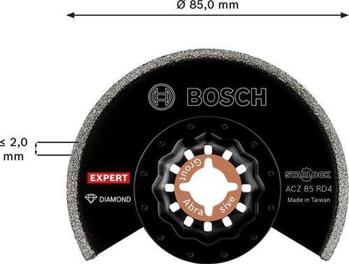 Actual product image Bosch Professional Zubehör EXPERT Grout Segment Blade ACZ 85 RD4 Blade for multifunctional tools, 85 mm, 10 pieces