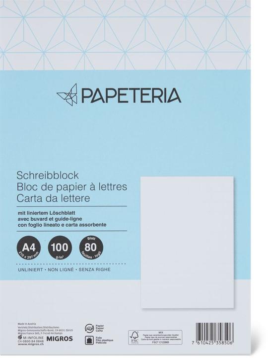 Produktbild Papeteria Schreibblock (A4, Blanko)