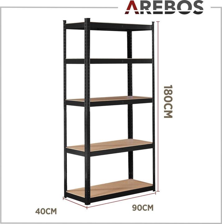Actual product image Arebos Heavy duty shelf 2x