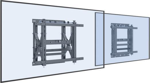 Actual product image equip Pro - clamp for flat screen - steel - black - screen size: 48-140 cm (Wall, 55", 50 kg)