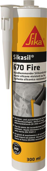 Produktbild Sika Sikasil-670 Fire weiss (0.41 kg, Weiss)