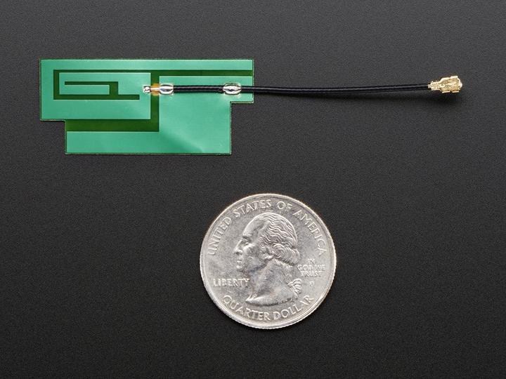 Produktbild OEM Slim Sticker-type GSM/Cellular Quad-Band Antenna - 3dBi uFL (Sender)