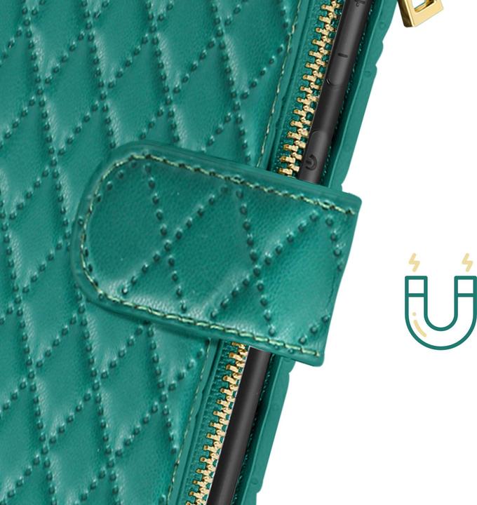 Produktbild Avizar Quilted Charm Wallet Cover Series (Samsung Galaxy S24 Ultra)
