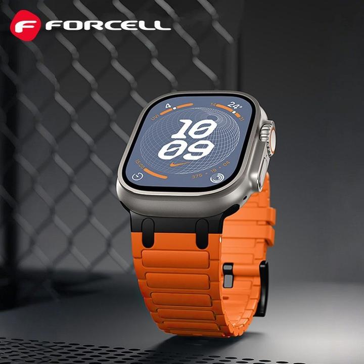 Image du produit Forcell Strap F-DESIGN FA06 silicone strap for APPLE Watch 42 / 44 / 45 / 49 mm blue (Silicone)