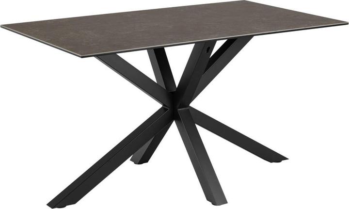 AC Design Heaven Esstisch rostbraun Lemco raue Keramik