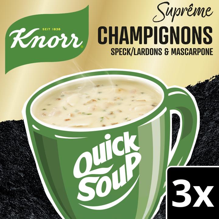 Actual product image Knorr Suprême Quick Soup Mushrooms