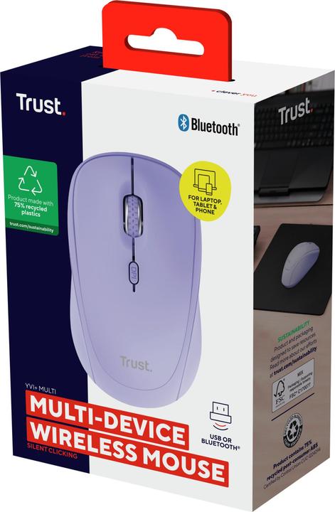 Produktbild Trust Yvi+ Multi-Device Wrls Mouse (Kabellos)