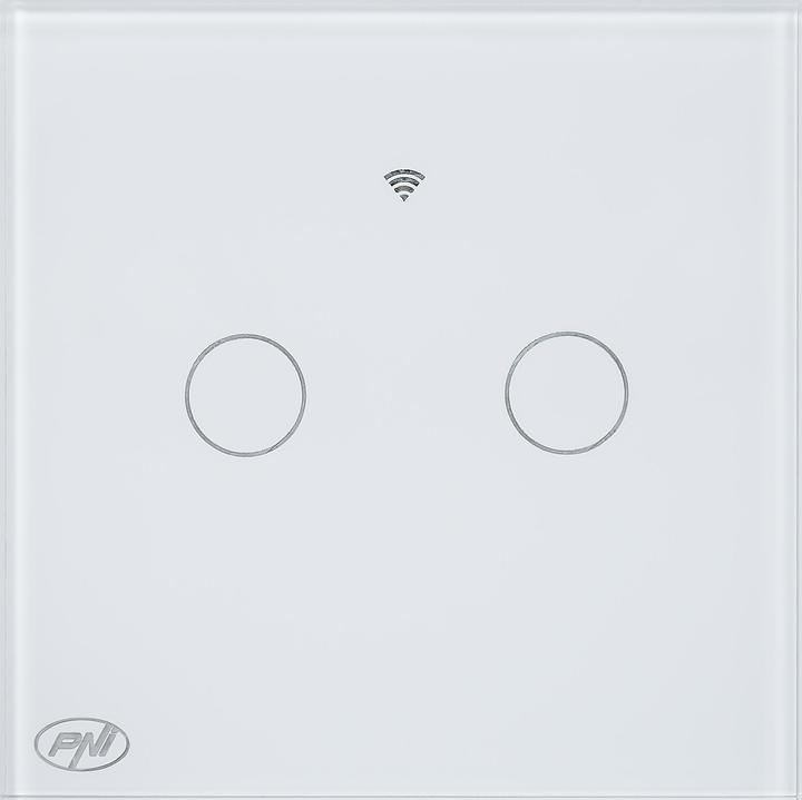 Produktbild PNI Intelligenter Touch-Schalter SafeHome PT202L WiFi, 10 A, Steuerung über die Tuya Smart-Anwendung