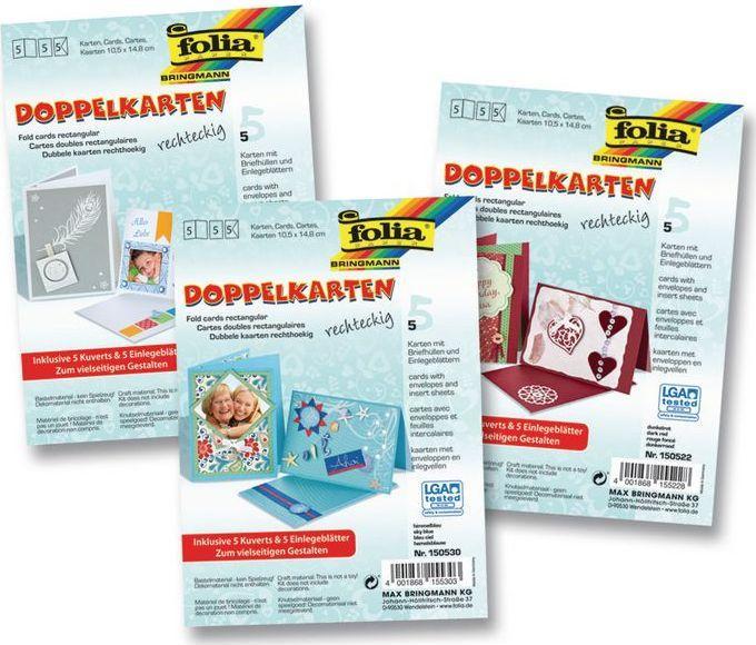 Produktbild Folia Doppelkarten (5 Stk.)