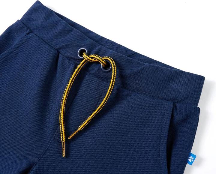 Actual product image VidaXL Children's trousers with drawstring navy blue 92,Material: 95 (92)