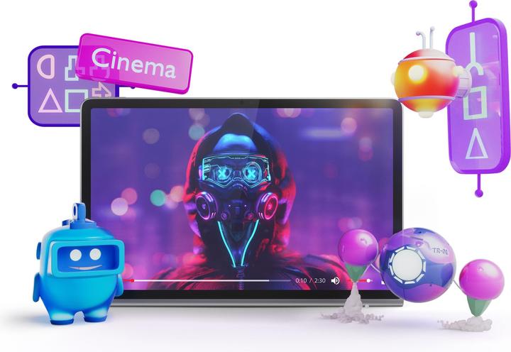 Actual product image Lenovo Tab Plus 256 GB Grey (WLAN only, 11.50", 256 GB, Luna Grey)