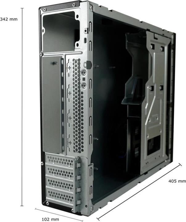 Actual product image LC-Power Case Micro-ATX 1406MB-TFX black USB3.2/audio,without power supply unit (mATX, Mini-ITX)