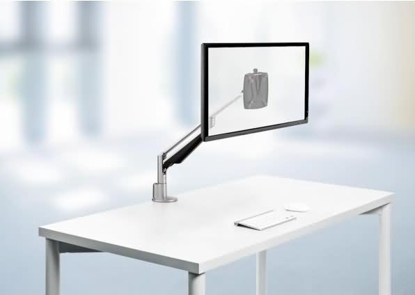 Produktbild Novus Monitortragarm Clu 2 2 - 7 kg silber Tischbef. (Tisch)