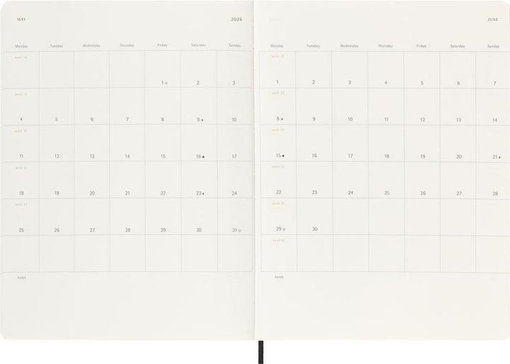 Image du produit Moleskine Agenda scolaire Soft Cover (19 x 25 cm, Anglais)