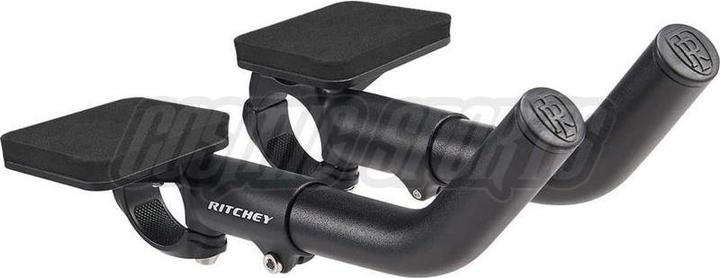 Actual product image Ritchey Comp Mini Sliver Clip-On Aero handlebar attachment 31.8, bb black