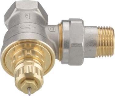 Actual product image Danfoss Valve body RA-G, matt nickel-plated type 15, 1/2", angle
