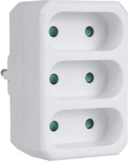 Actual product image Maclean MCE212 - Flache Dreifachsteckdose 16A Universal (3 x)