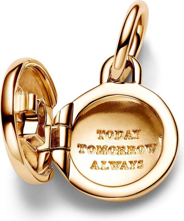 Image du produit Pandora Médaillon d'amour ouvrable & gravable Charm Charm (Alliage métallique plaqué or)