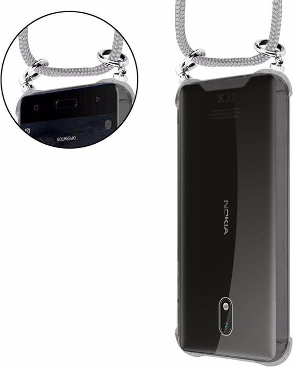 Produktbild Cadorabo TPU Handy Kette SILBER Cover