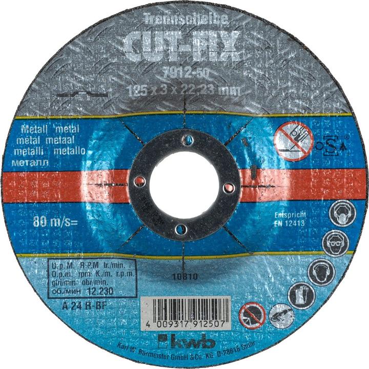 kwb Cut-off wheel metal 125X3X22
