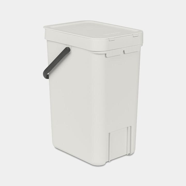 Image du produit Brabantia Poubelle de recyclage Sort & Go 12 l, gris clair (12 l)