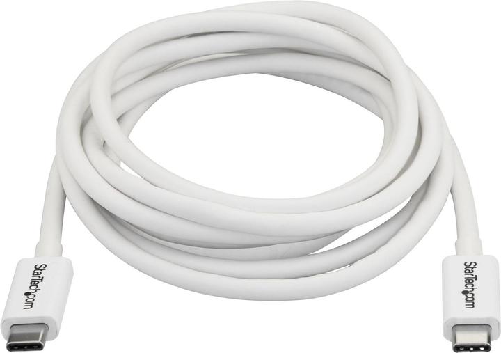 Produktbild StarTech Kabel USB USB-C - USB-C 2 m Weiss (TBLT3MM2MW) (2 m, USB 3.1, 100 W)