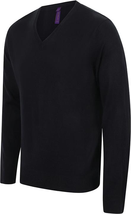 Produktbild Henbury Feinstrickpullover Sweatshirt Mit Vausschnitt (L)