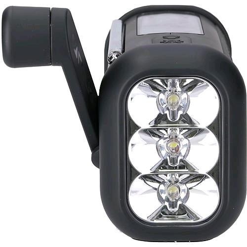 Image du produit Muse Radio solaire portable avec crank & flashlight (FM, Bluetooth, NFC)