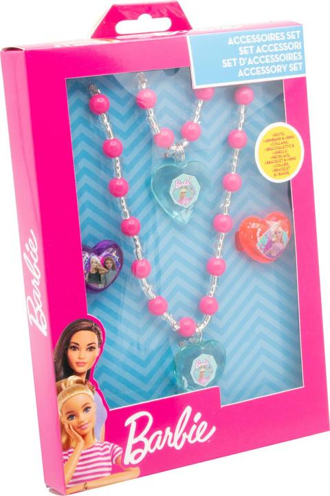 Barbie Schmuckset: Armband, Halskettchen, 2 Ringe