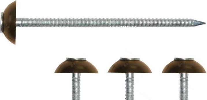 Gutta Bitumen Corrug.Sheet Nail Brown 200pcs (200 Stück, 70 mm)