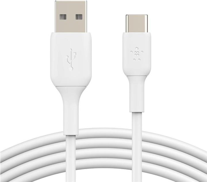 Actual product image Belkin USB-A to USB-C PVC White 1m Twin Pack (1 m, USB 2.0)