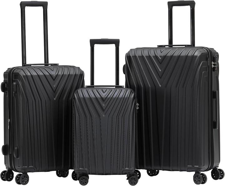 Immagine prodotto Beibye 3-teiliges Kofferset (Bagaglio a mano (fino a 50 litri), M (50 - 90l), L (90 - 115l))