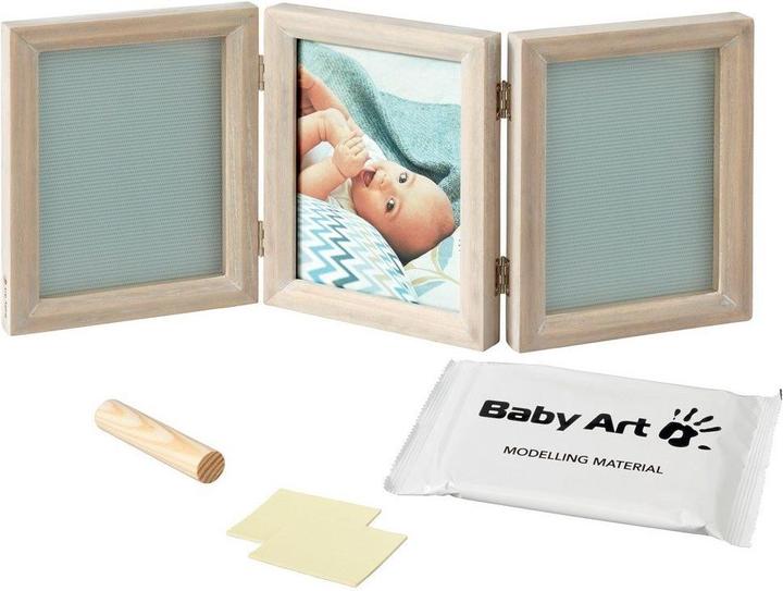 Actual product image Baby Art My Baby Touch Wooden Double Frame
